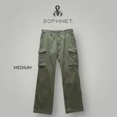 SOPHNET. カーキ　カーゴパンツ M ハ　ワイドパンツ
