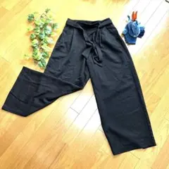 【ALMA Design】アルマデザイン　ワイドカジュアルパンツ　L　ブラック