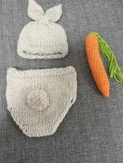 【美品】 ニューボーンフォト 新生児 うさぎ