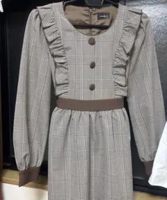 evelyn ミニワンピース ブラウン スカート 茶色