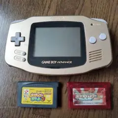 ゲームボーイアドバンス ゴールド AGB-001 ゲームカートリッジ付き