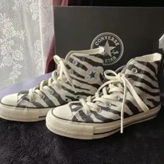 新品、コンバースオールスター100.ハイカット　チャックテイラー　ゼブラ