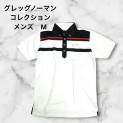 グレッグノーマン ポロシャツ M ゴルフ 半袖 シャークロゴ 白 ストレッチのサムネイル