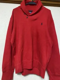 Polo by Ralph Lauren レッド ハイネックスウェット L
