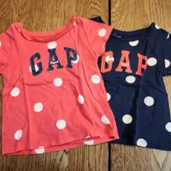 GAP ドット柄 Tシャツ 2枚セット