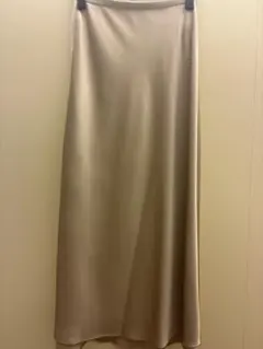 UNIQLO ユニクロ サテンスカート ロング XS