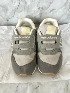 ニューバランス　キッズ　シューズ　グレー　グリーン　15.5cm