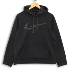 NIKE メンズ パーカー ブラック THERMA-FIT　M～Lサイズ