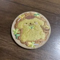 サンリオ ビスケット　刺繍缶バッチ biscuit3 ポムポムプリン