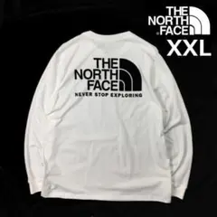 ノースフェイス 長袖 Tシャツ ロンT US 男女兼用(XXL)白 180902