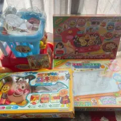【お得】セット カート ホットプレート　お絵描き ギター アンパンマン 知育玩具