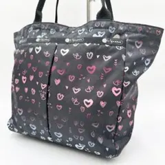 レスポートサック　ハート柄トートバッグ