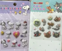 ぷくぷくシール トムとジェリー スヌーピー おすそ分け