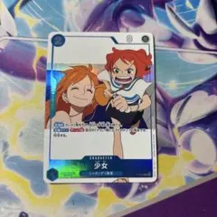 ワンピースカード 青黄ナミ 少女 プロモ P-096 - メルカリ