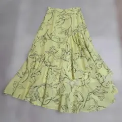 REDYAZEL フレアスカート【F】イエロー系 ロングのサムネイル