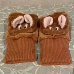 美品　希少　トムとジェリー フリースミトン　ジェリーのみ