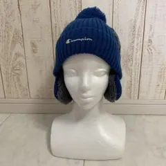 【新品未使用】Champion チャンピオン ボンボン付き ニットキャップ
