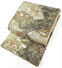 FN12177o 着物 正絹 袋帯 六通柄