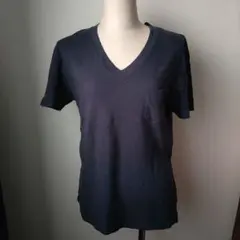 定価5800円 ユナイテッドアローズ 紺色 VネックポケットT Sサイズ