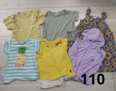 キッズ  女の子 110 6点 まとめ売り Tシャツ ワンピース
