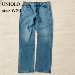 ユニクロ ジーンズ スリムストレート カイハラ生地 29 美品 定番人気