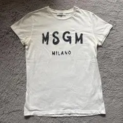 MSGM KIDS ロゴプリント 半袖Tシャツ　女性　XS S白　レディースのサムネイル