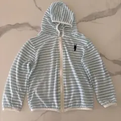 水色と白のストライプジャケット