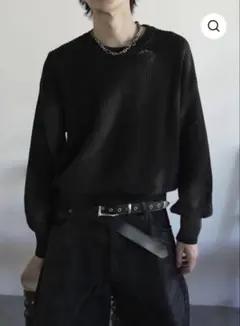 grancy Pierced Damage Knit ピアスダメージニット M - メルカリ