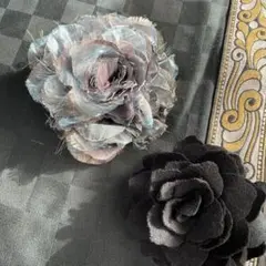 花モチーフコサージュ2個