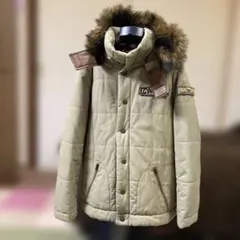 キッズファー付きジャケット ベージュ