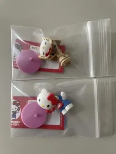 ハローキティ　チョコエッグ　モンハンキティ ダイヤル電話キティ　2個セット