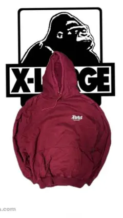 X-LARGE 刺繍入りパーカー