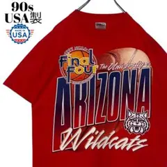 90sヴィンテージtシャツUSA製 ONEITA 赤 M カレッジTシャツ