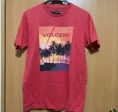 VOLCOM Tシャツ レッド ヤシの木プリントのサムネイル