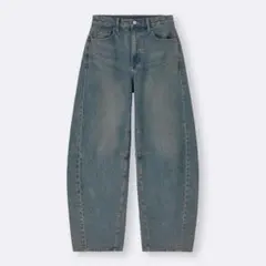 GU バレルレッグジーンズ Sサイズ丈長め
