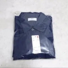 【新品】メンズL ユニクロ　プレミアムリネンシャツ　長袖