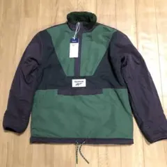 リバーシブル ボアジャケット プルオーバー ハーフジップ