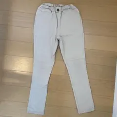 キッズ ロングパンツ ベージュ ウエストゴムのサムネイル
