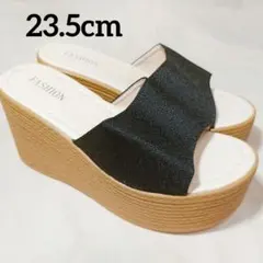 最終値下げ♡軽量 厚底 サンダル 美脚 ミュール ウェッジソール 23.5cm