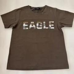 アンコキーヌ　Tシャツ　ビーズ　ブラウン　S