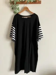 袖切り替え Tシャツチュニックワンピースのサムネイル