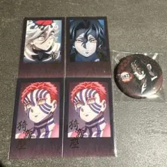 ⭐︎【鬼滅の刃】ダイニング チェキ風ブロマイド バッジ　童磨 無惨 猗窩座 黒死牟