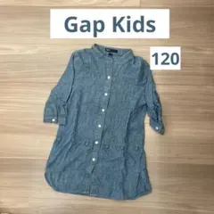 GapKids ギャップ デニム 七分 シャツ ワンピース 120cm