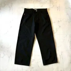 ZARA ブラック　太めワイドデニム Trafaluc L相当