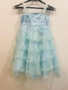 水色 キッズドレス 120cm~ シンデレラ　発表会のサムネイル