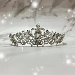 ティアラ クリスタル シルバー ウェディングブライダル アクセサリー 結婚式