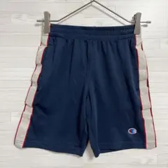 チャンピオン ロゴライン ショートパンツ S 紺 ポリエステル スポーツのサムネイル