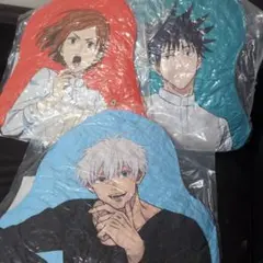 呪術廻戦　セガラッキーくじ　クッション　3点セット　五条悟