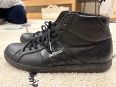 möbus ブラック ハイカットスニーカー