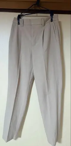 GUウォッシャブルテーパードパンツ